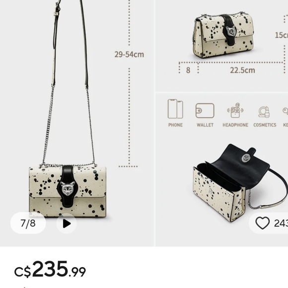 Premuim Genuine Leather Crossbody Bag - Picture 11 of 12